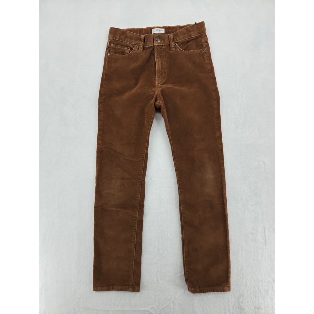 J.Crew Crewcuts Boys Brown Corduroy Straight Leg Pants Size 10 Adjustable Waist